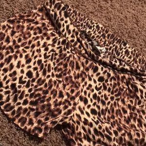 Chiffon Leopard Shorts